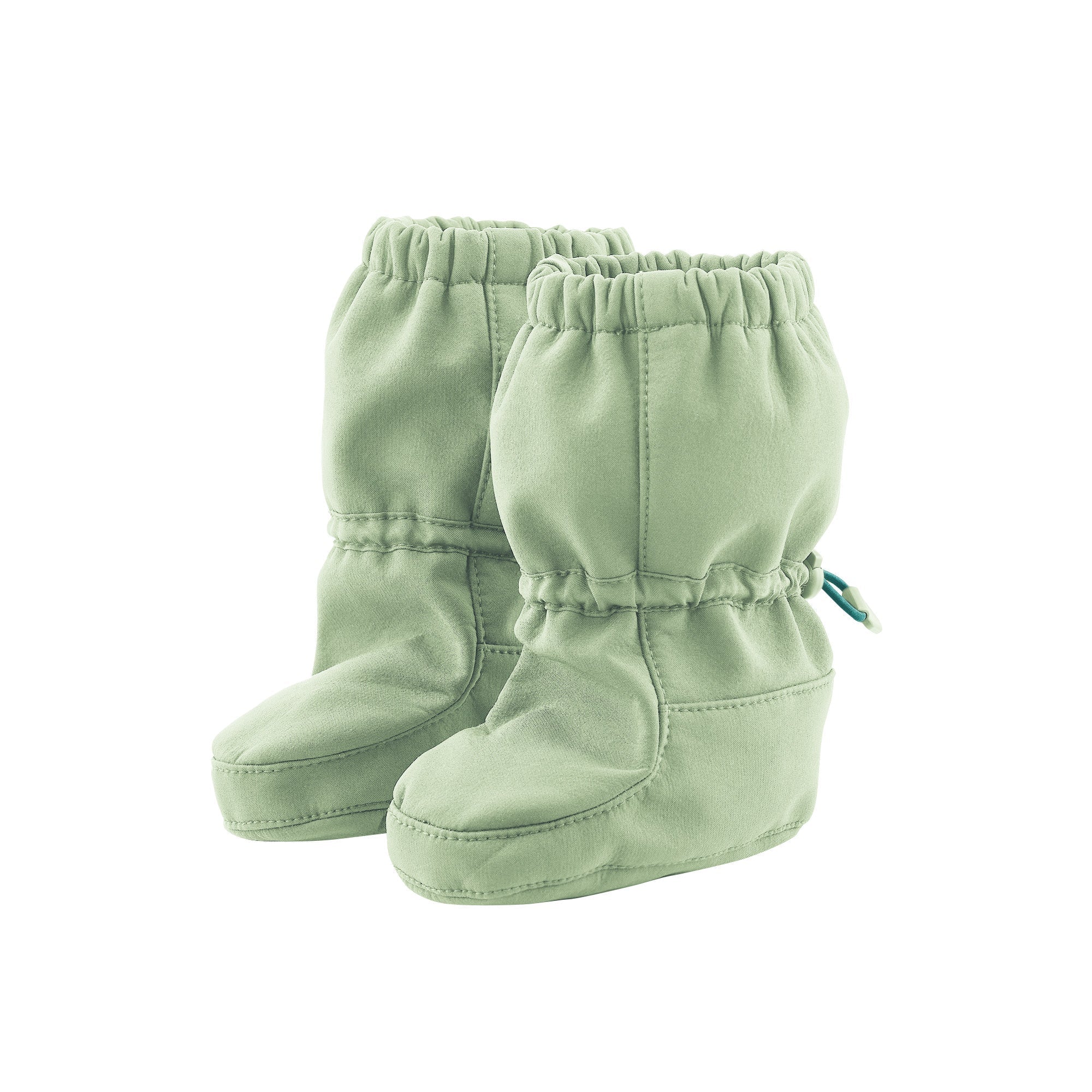 Mamalila Allrounder-Booties Kleinkind mint green softshell, versatile over-shoes for toddlers, recycled polyester.