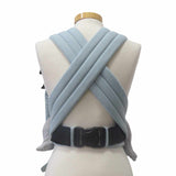 Ocean blue Babycarrier Aqua, adjustable half-buckle, cotton fabric, padded straps and waistbelt, three-point safety buckle.