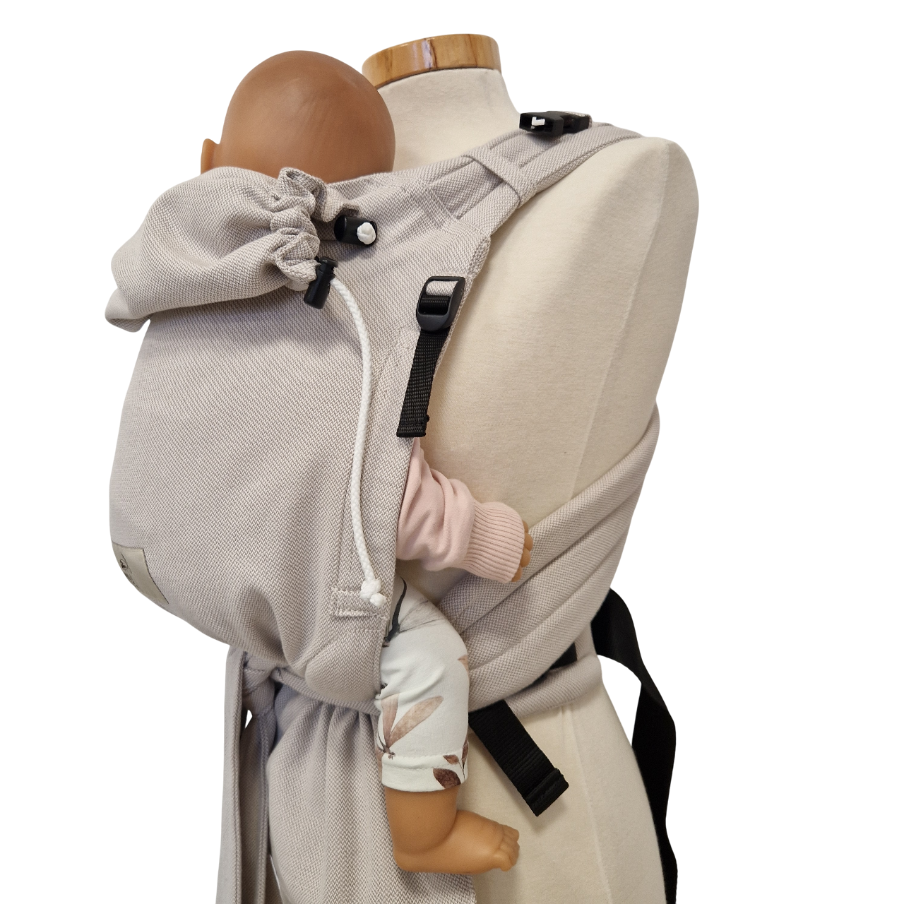 Babycarrier Mondstein with adjustable straps and safety buckle in trendy color.