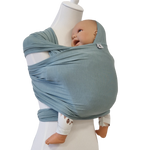 Bambustragetuch PISTAZIE in Mintgrün aus weichem, elastischem Bambusstoff für Babytragen bis 11 kg