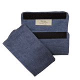 Babycarrier Gurtschoner made from 100% cotton featuring velcro attachment for shoulder strap protection.