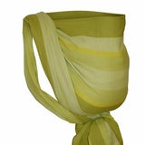 Green Bio Tragetuch Olivia made from 100% organic cotton, diagonal weave, suitable for newborns to toddlers, 70 cm wide.