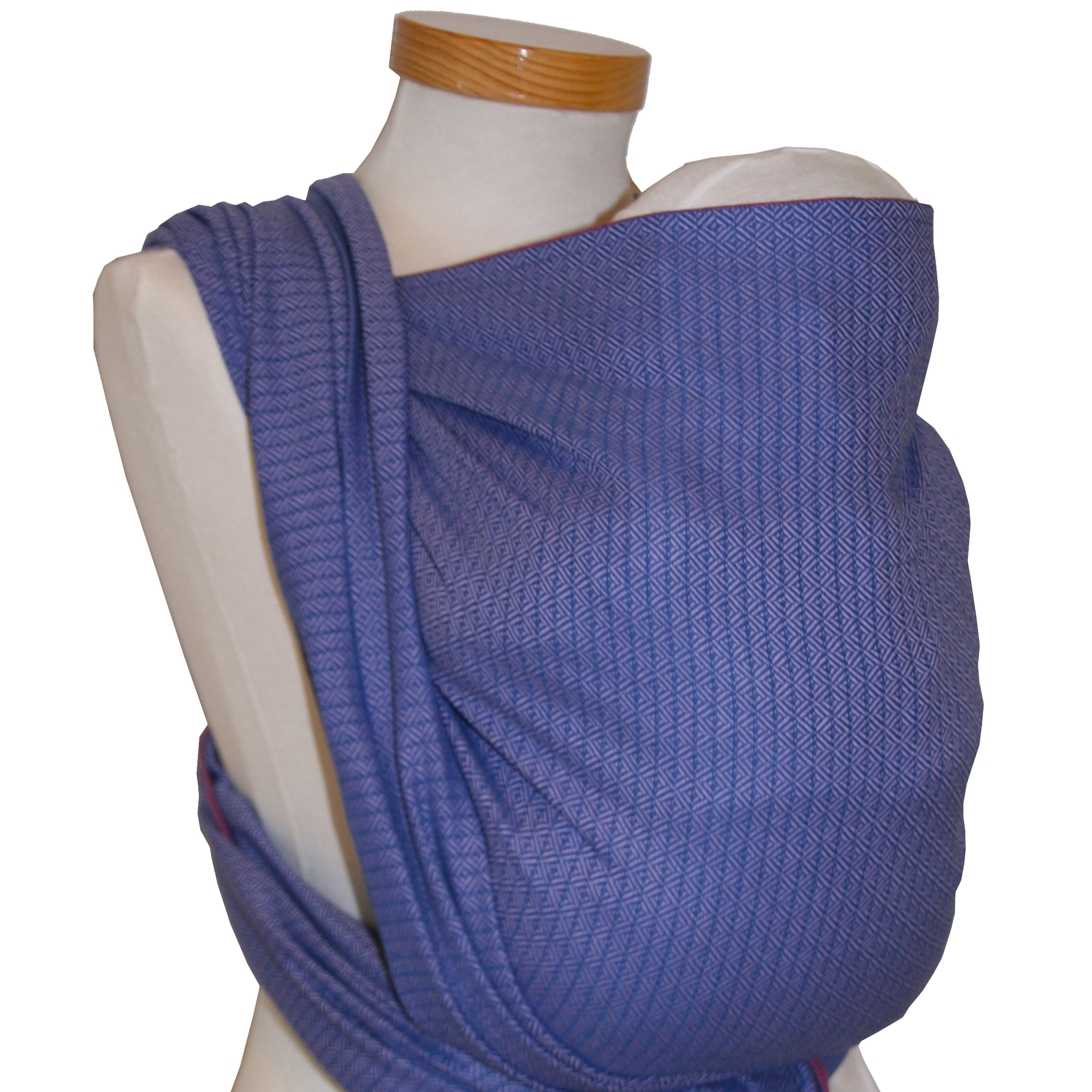 Tragetuch Leo Flieder baby wrap with delicate lilac weave pattern, ideal from birth to toddler (3-25 kg), made of 100% OEKO-TEX certified cotton, 70 cm wide.