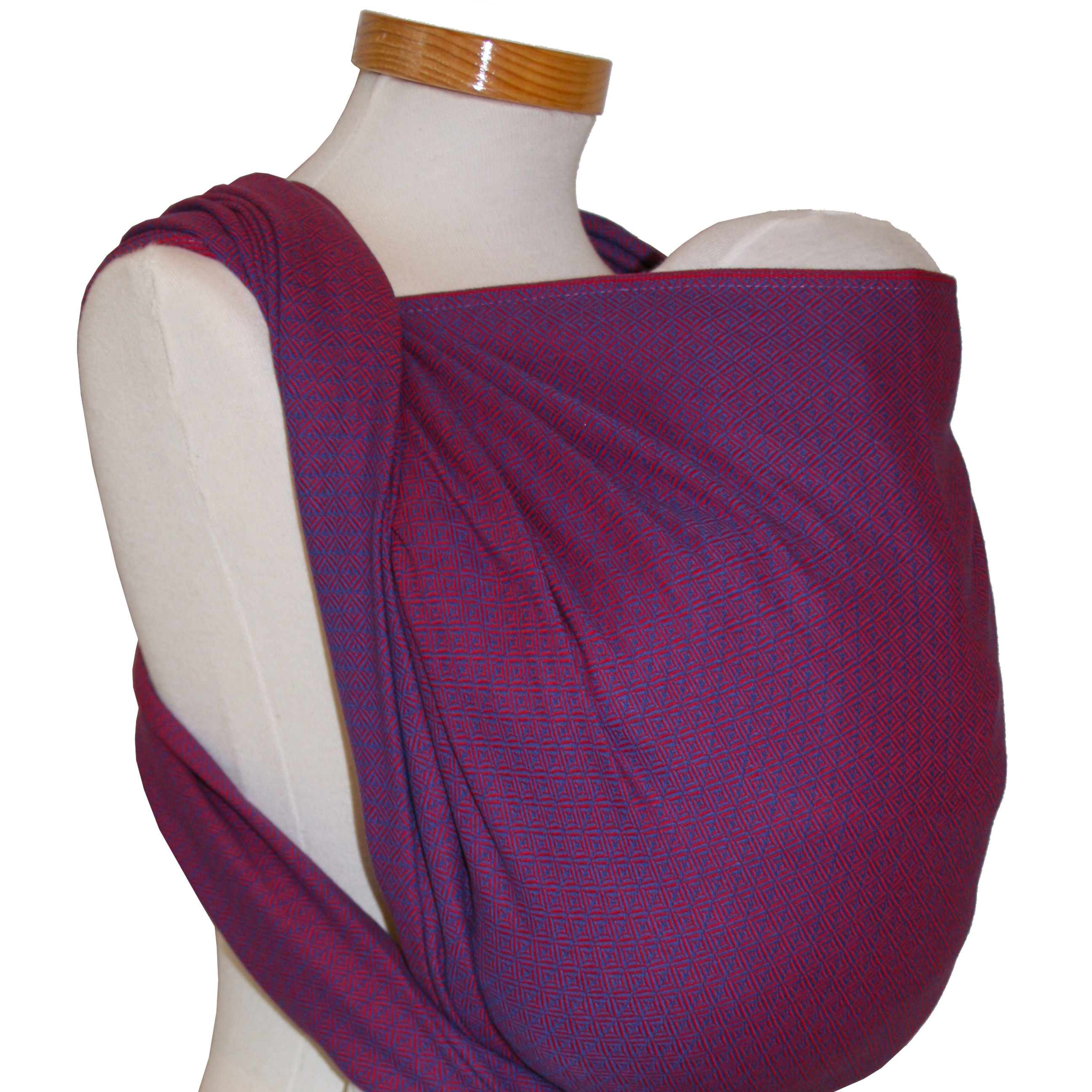 Tragetuch Leo Violett baby wrap with subtle weave, OEKO-TEX certified cotton.