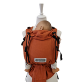 BabyCarrier Terra Half-Buckle-Babytrage in Terra mit Kopfstütze und Brustgurt, ab Geburt, 100% Baumwolle, ÖKO-Test Testsieger