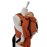 BabyCarrier Terra Babytrage in Terra mit gepolsterten Trägern und Brustgurt für Neugeborene und Kleinkinder