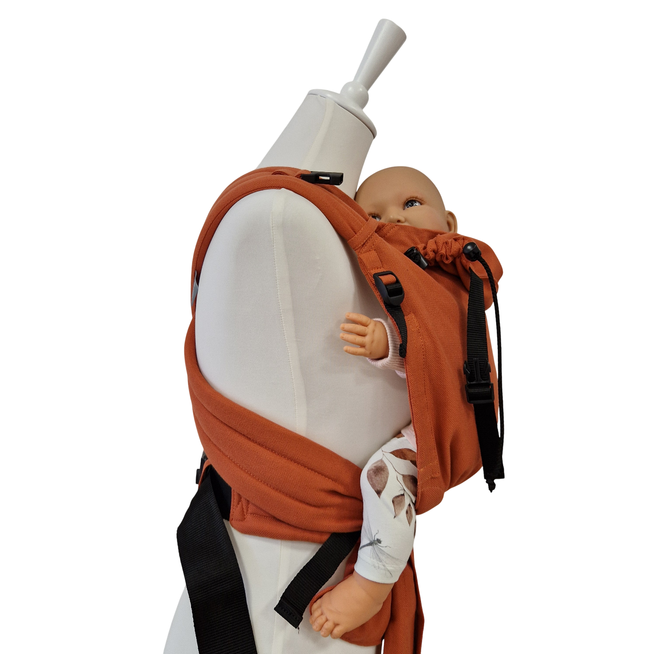 BabyCarrier Terra ergonomische Babytrage in Terra mit gepolsterten Trägern und Bauchgurt für Neugeborene und Kleinkinder