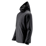 Mamalila Softshell Tragejacke men’s black babywearing jacket with hood and fleece lining