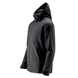 Mamalila Softshell Tragejacke men’s black babywearing jacket with hood and fleece lining