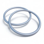 Zwei stabile, leichte Aluminium Alu-Ringe für Babytragetücher, rostfrei und sicher zum Binden von Ringslings.