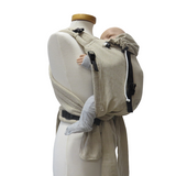 Babycarrier Natur Slim in trend color, with adjustable half-buckle, padded straps, suitable from birth to 15 kg.