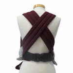 Optimal adjustable Babycarrier Bordeaux with half-buckle design.