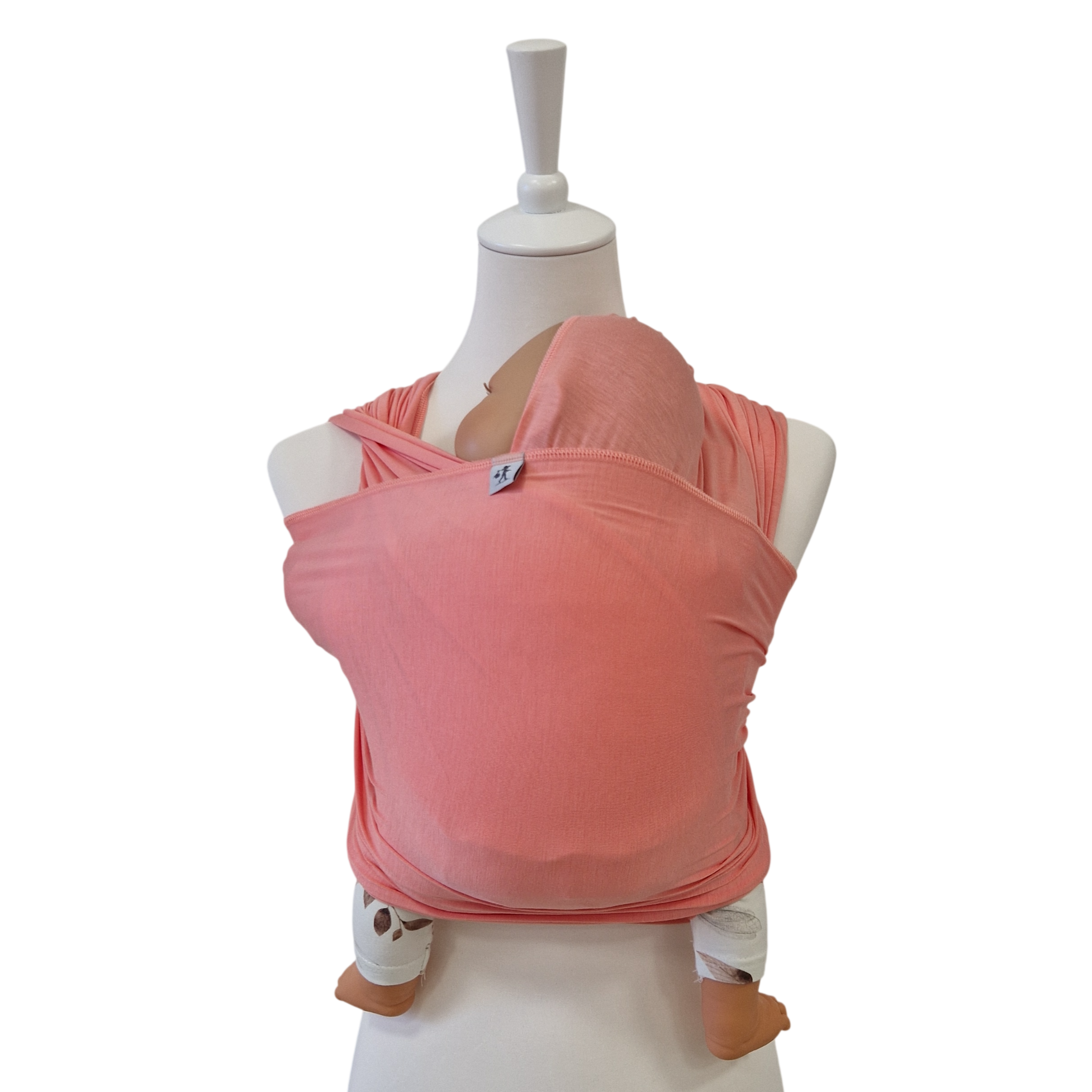 Weiches Bambustragetuch APRICOT aus atmungsaktivem Bambus für sichere Babytragung