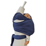 Weiches, elastisches Bambustragetuch KORNBLUME aus 100% Bambus für Babys 2,5-9 kg