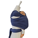 Weiches, elastisches Bambustragetuch KORNBLUME aus 100% Bambus für Babys 2,5-9 kg