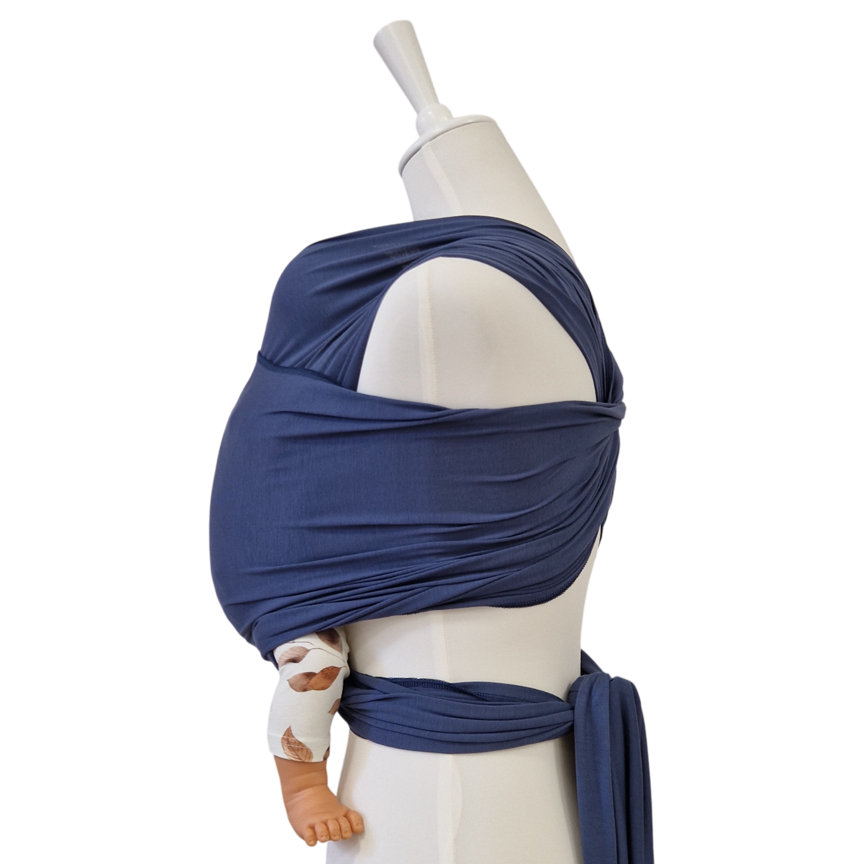 Weiches, elastisches Bambustragetuch KORNBLUME aus nachhaltigem Bambusgewebe für Babys bis 9 kg