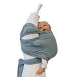 Bambustragetuch PISTAZIE aus weichem, atmungsaktivem Bambusgewebe für Babys bis 9 kg, nachhaltig und leicht