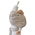 Weiches Bambustragetuch WÜSTENSAND aus Bambus-Mischgewebe für Nähe und Geborgenheit beim Babytragen