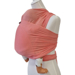 Bambustragetuch APRICOT in lachsfarben, weiches und elastisches Babytragetuch aus 100% Bambus, atmungsaktiv und leicht, 50 cm breit und 4,3 m lang