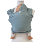 Bambustragetuch PISTAZIE mintgrün aus weichem elastischem Bambusgewebe für Babys 2,5-11 kg