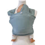 Bambustragetuch PISTAZIE mintgrün aus weichem elastischem Bambusgewebe für Babys 2,5-11 kg