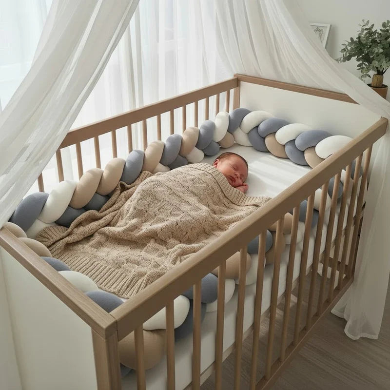 Bettschlange CLASSIC weiche Jersey Bettumrandung für Babys und Kinder