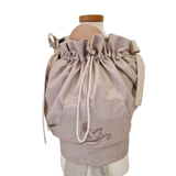 Storchenwiege Tragecover Natur, baby carrier cover for outdoor protection, adjustable design, natural color.