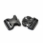 Schwarze Ersatzschnalle für Hüftgurt zur Babytrage mit einfachem Austausch am Gurtband