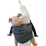 Hipino Graphit Hüfttrage aus Baumwolle für Kinder 5-20 kg, schnell anlegbar, bequem und verstellbar