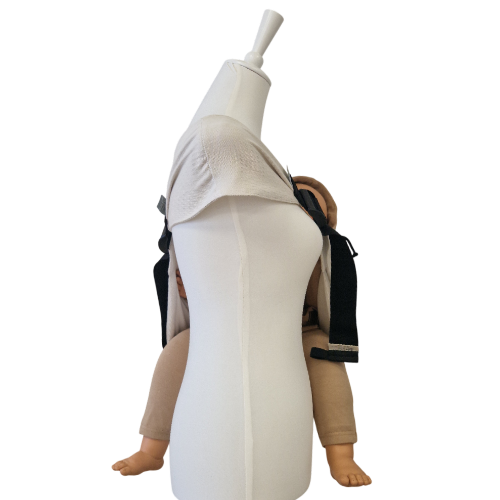 Hipino Fischgrat Hüfttrage aus 100% Baumwolle, bequem und schnell anzulegen, für Kinder 5-20 kg, beidseitig verstellbar, hergestellt in Tschechien