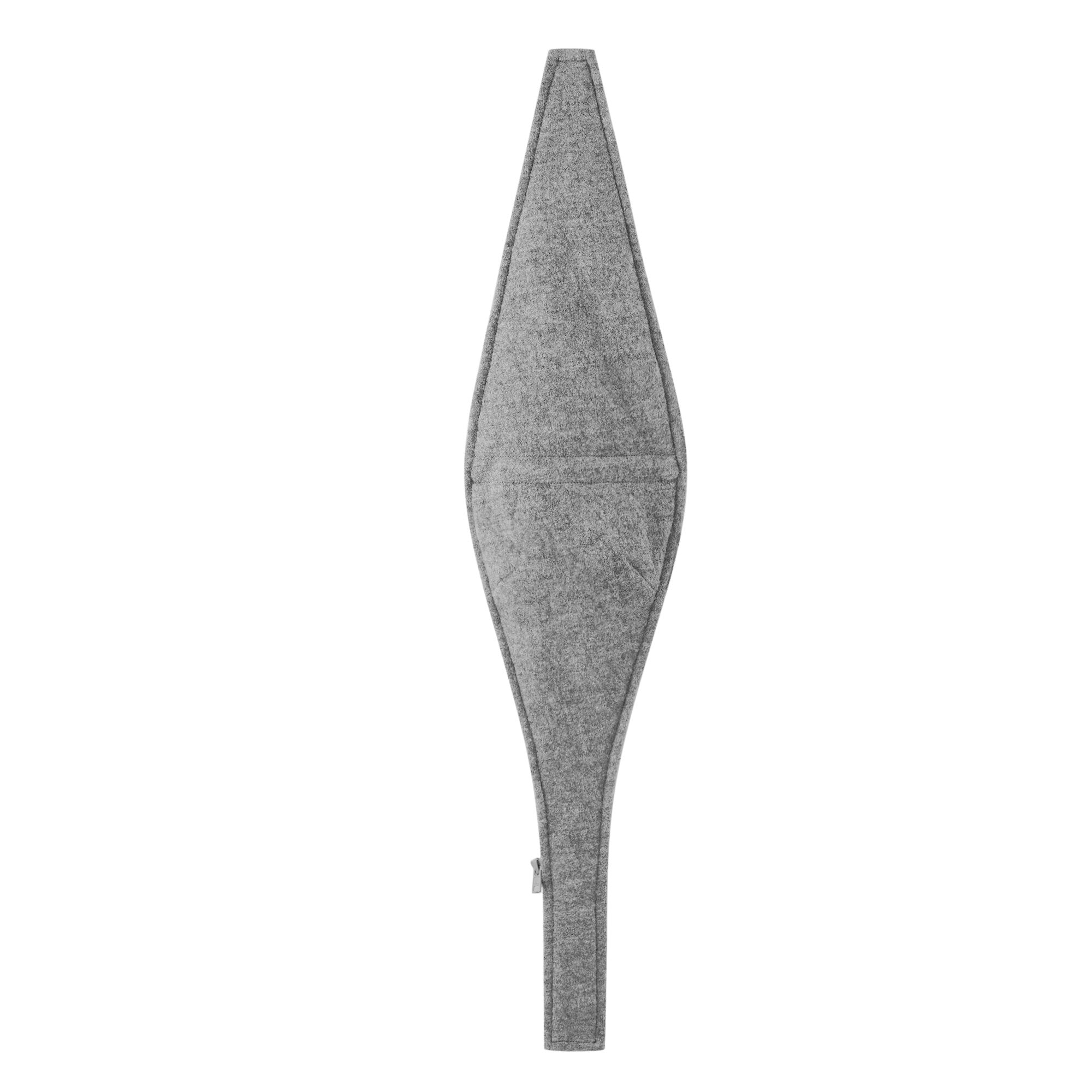 Mamalila Kapuzen Tragemantel Vienna in gray, showcasing the detachable baby insert for adjustable fit.