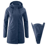 Mamalila Kurzmantel Berlin, 4-in-1 maternity and baby-carrying coat, windproof, water-repellent, bio-cotton blend, removable lining.