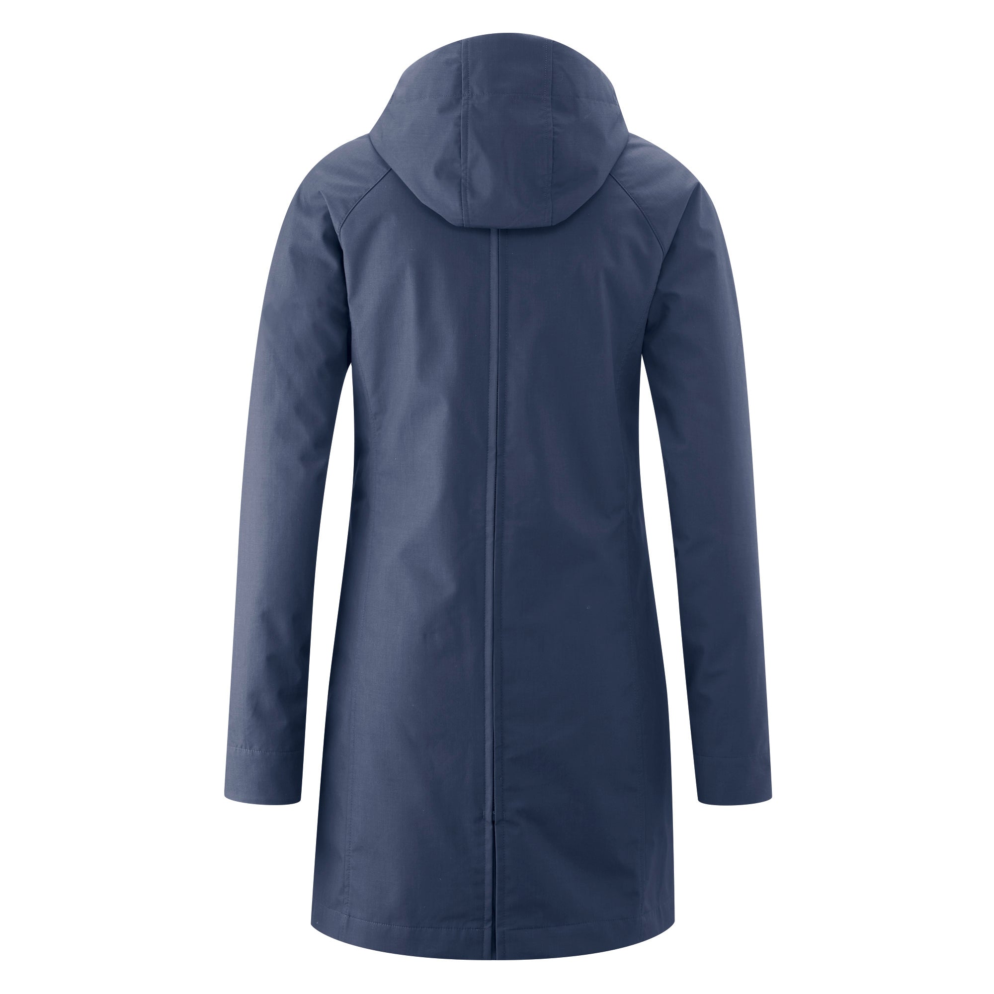 Mamalila Kurzmantel Berlin, urban all-season maternity and babywearing coat, windproof, water-repellent, blue color.