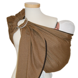 Ringsling Leo Cafe with delicate pattern for easy and quick carrying.