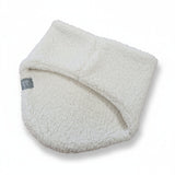 Storchenwiege Teddy Loop Ecru winter scarf made of soft teddy polyester fabric