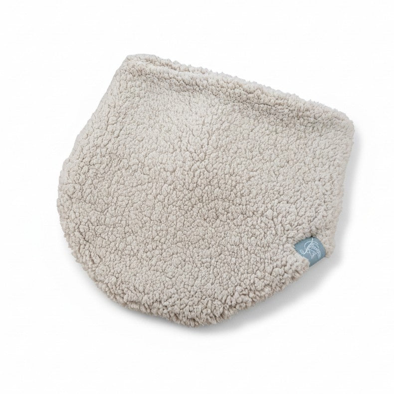 Storchenwiege Teddy Loop Sand kuschelig warmer Winterloop aus 100% Polyester Teddy-Stoff