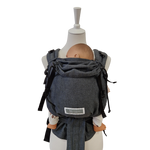 Babycarrier Graphit verstellbare gepolsterte Babytrage ergonomisch und sicher