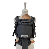 Babycarrier Graphit verstellbare gepolsterte Babytrage ergonomisch und sicher
