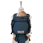 Türkis Babycarrier Talemo mit gepolsterten Trägern und Bauchgurt, geeignet ab Geburt, mit Brustgurt und Kopfstütze