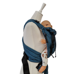 Babycarrier Türkis Half-Buckle-Babytrage mit gepolsterten Trägern und Bauchgurt für gesunde Anhock-Spreiz-Haltung