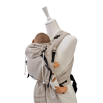 Babycarrier Mondstein, gepolsterte Half-Buckle-Babytrage mit Brustgurt, verstellbar und bequem