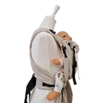 Babycarrier Mondstein ergonomische Half-Buckle Babytrage mit Kopfstütze und Brustgurt in trendiger Farbe