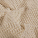 Beiges Waffelpiqué Handtuch aus 100% Baumwolle für Kleinkind, 85x85 cm, saugfähig und schnelltrocknend