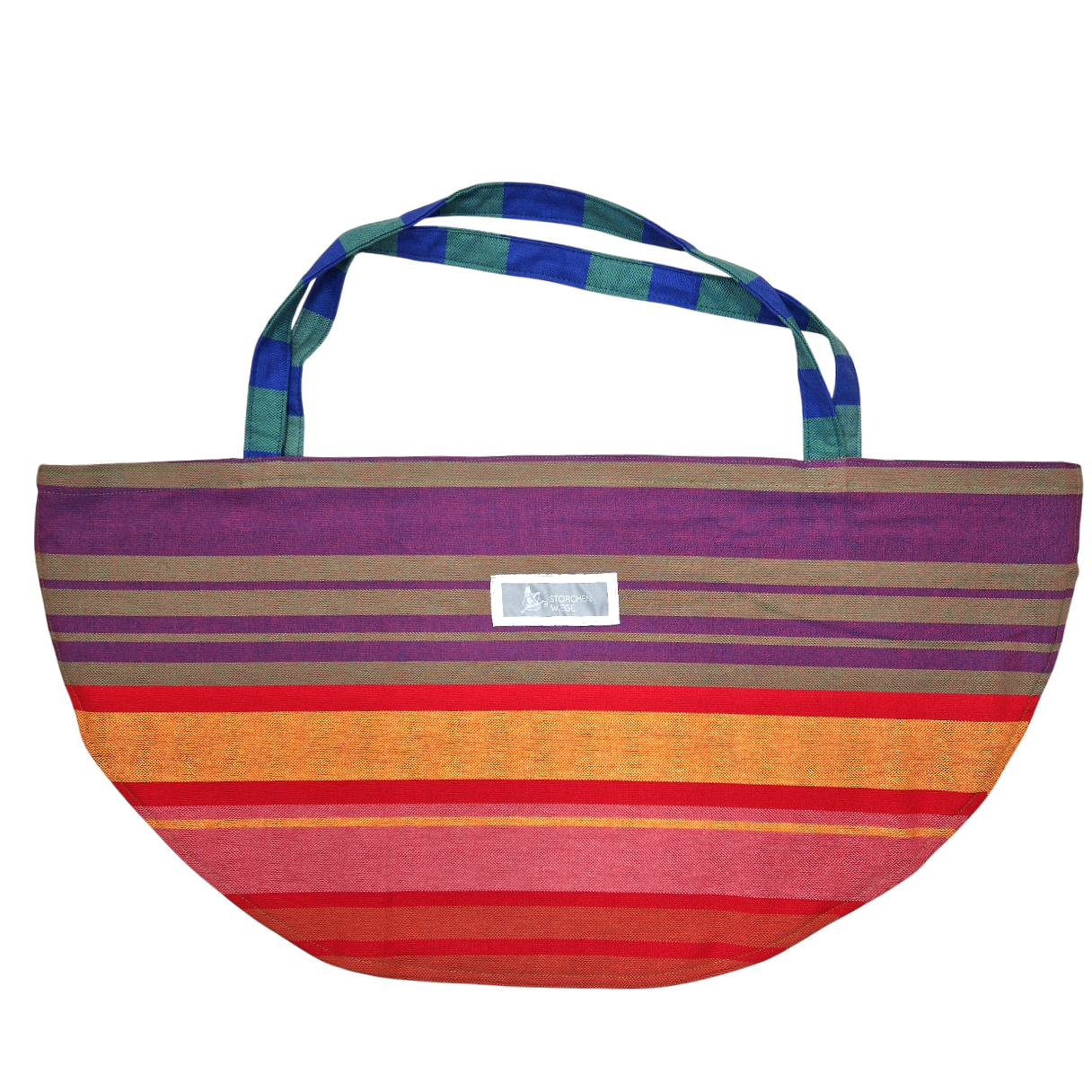 Komfortable Wiegetasche bunt aus 100% Baumwolle, OEKO-TEX zertifiziert, zur Gewichtskontrolle bei Babys bis 7 kg, Made in Germany