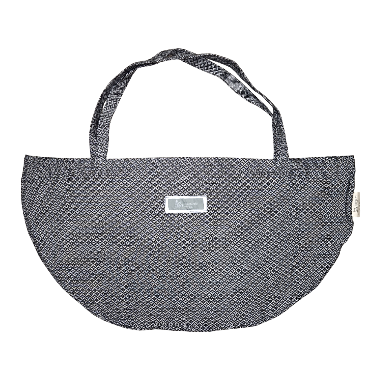Komfortable Wiegetasche schwarz-weiß aus 100% Baumwolle für Neugeborene bis 7 kg, Made in Germany, OEKO-TEX zertifiziert