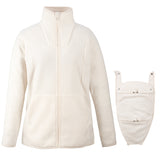 Mamalila Fleece Tragejacke breathable micro-sherpa fleece babywearing jacket with neck protection and recycled polyester material