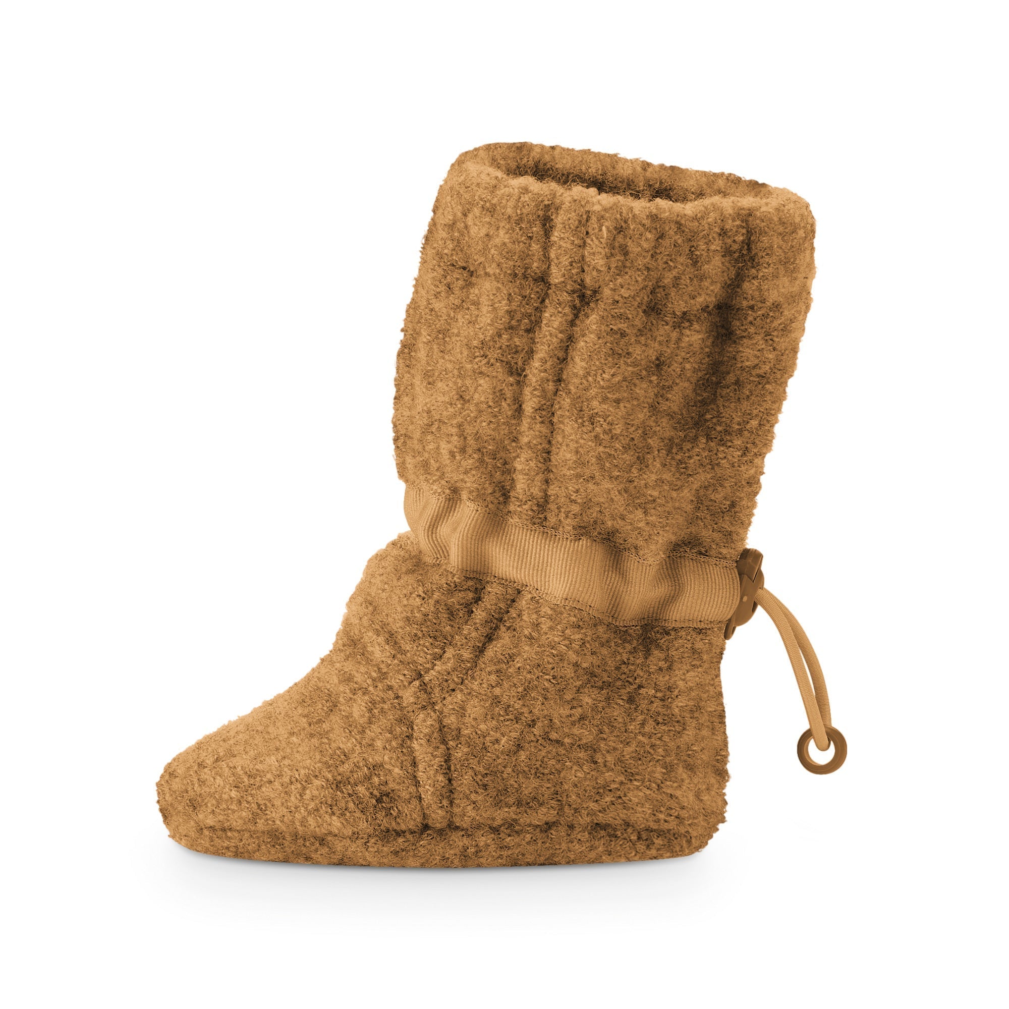 Warm Mamalila Wollwalk booties for babies made from organic wool.