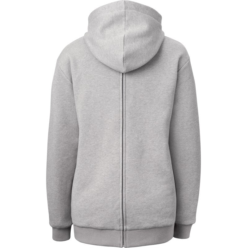 Mamalila Sweat-Tragejacke London aus 100% Bio-Baumwolle, warm und kuschelig, ideal zum Babytragen vorne und hinten, legerer Schnitt mit Nackenschutz.
