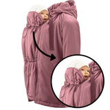 Mamalila Tragejacke Boston leichte Übergangsjacke mit verstellbarem Nackenschutz und Babyeinsatz aus recyceltem Polyester
