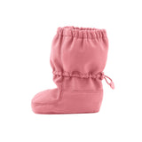 Mamalila Allrounder-Booties rosa Softshell-Überzieher für Babys mit Kordelzug, recyceltes Polyester, Wärmeschutz und Schmutzfang